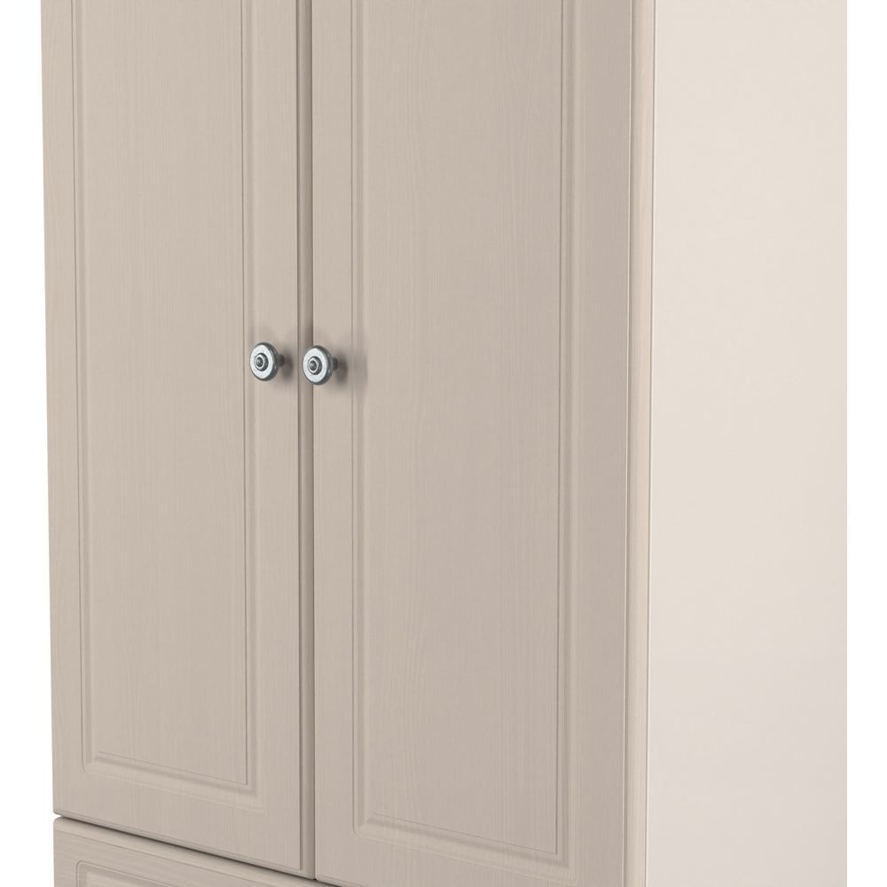 Crowndale Norfolk 2 Door 2 Drawer Kashmir Ash and Bardolino Oak Wardrobe Ready Assembled Image 6