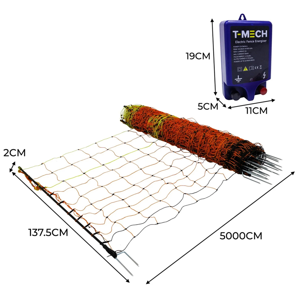 Monstershop Electric Fence Energiser and Poultry Netting 50m Image 5