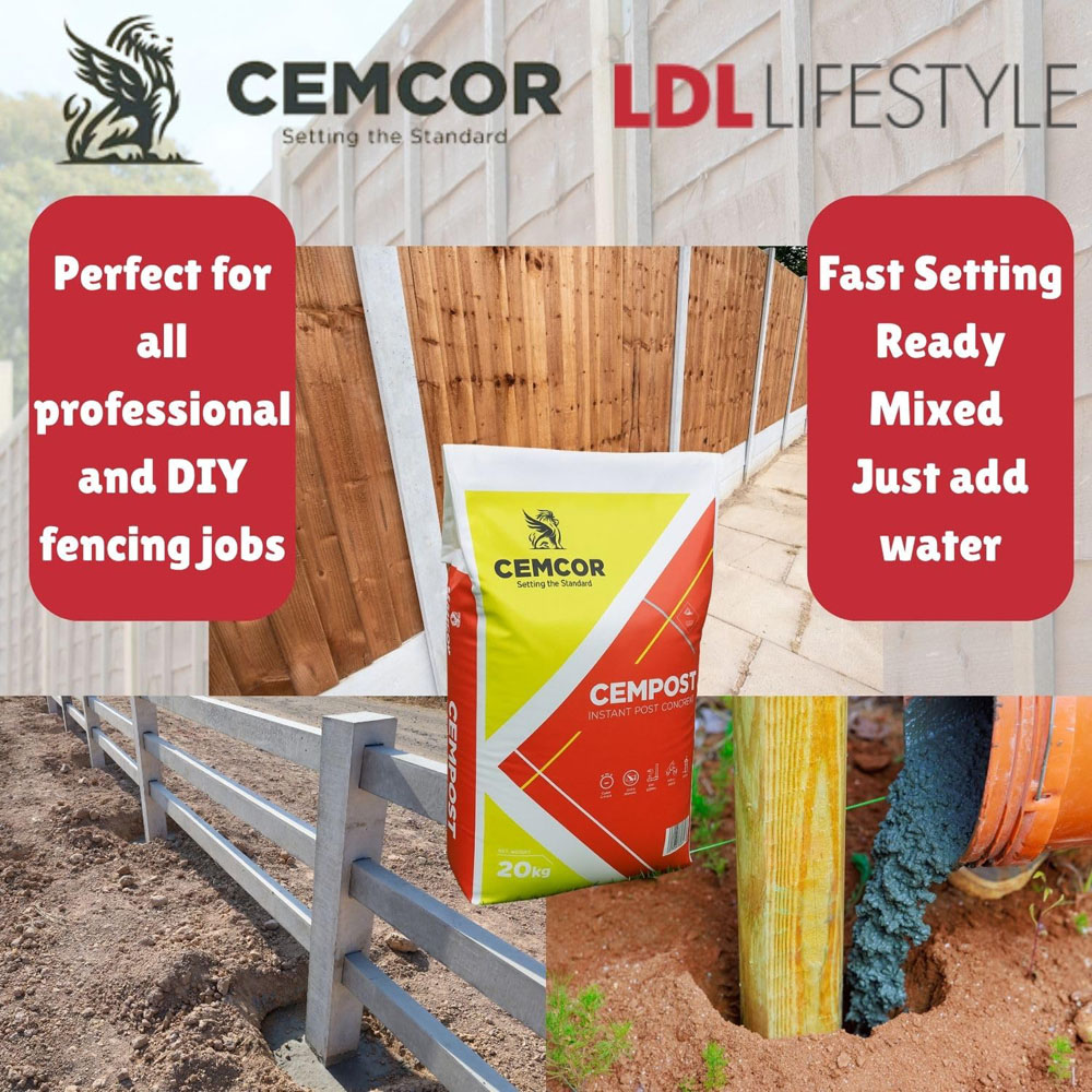 Cemcor Compost Instant Post Concrete Bag 20kg Image 4