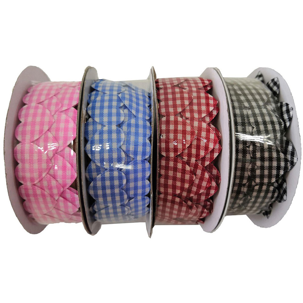 Small Heart Gingham Ribbon Image