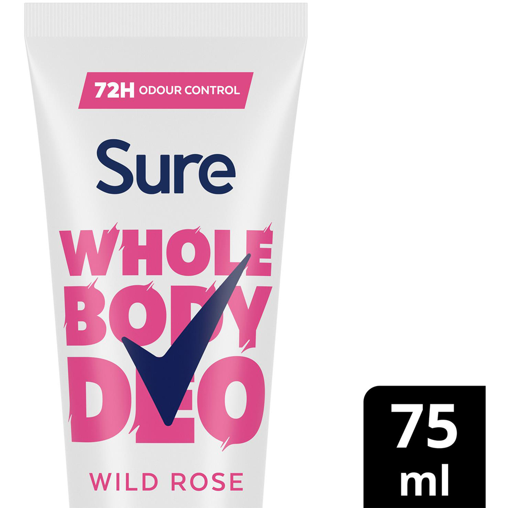 Sure Women Aluminium Free Whole Body Wild Rose Deodorant Cream 75ml 6 Pack Image 4