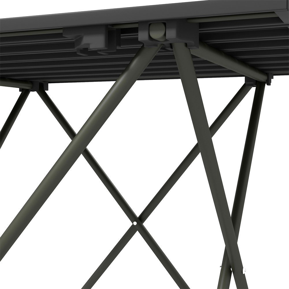 Outsunny 2ft Black Foldable Camping Table with Bag Image 3