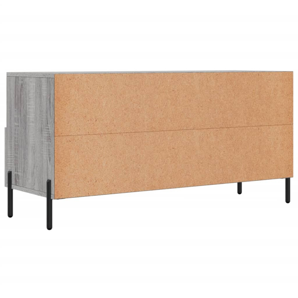 vidaXL 3 Drawer 3 Shelf Grey Sonoma TV Cabinet Image 8