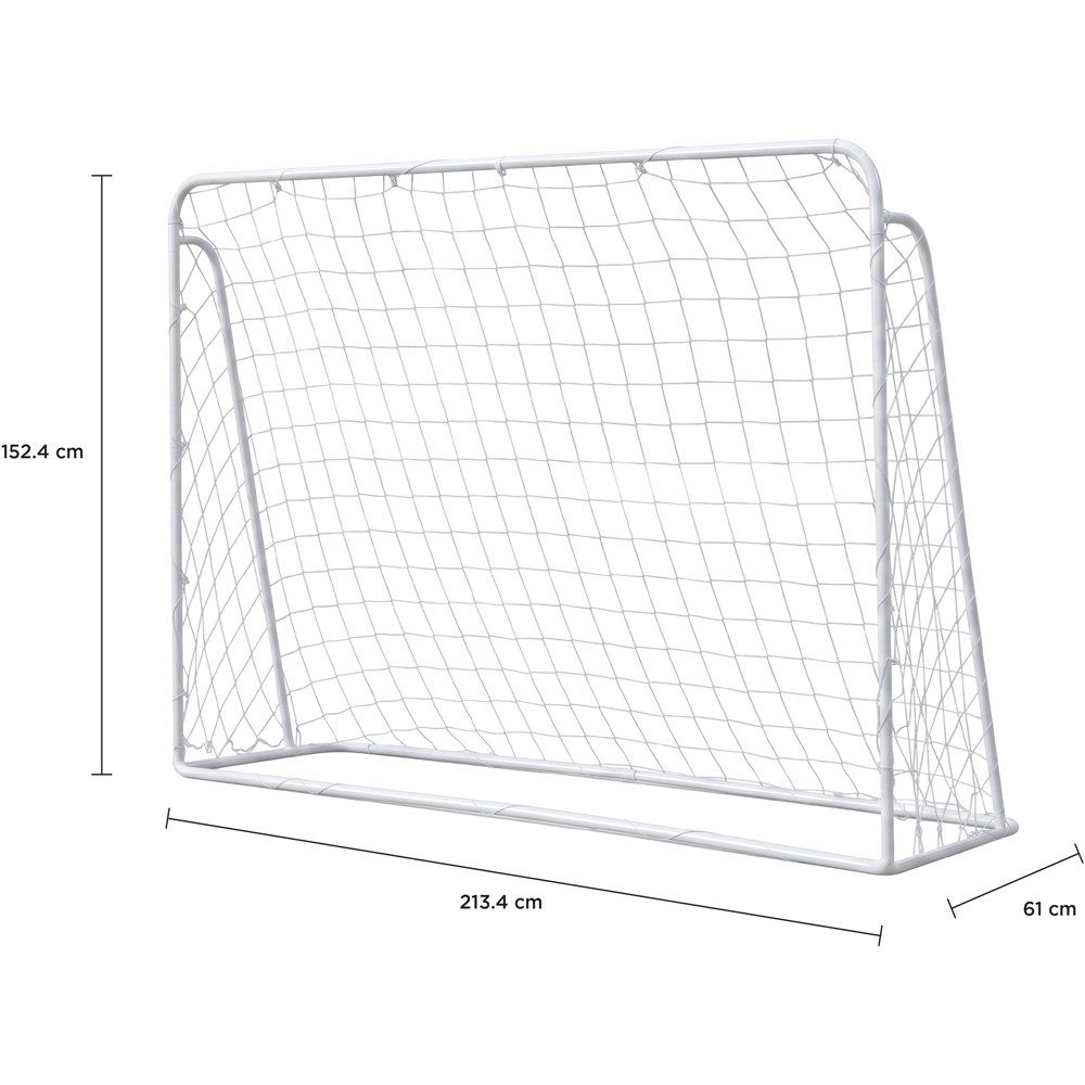 Charles Bentley Steel Frame Garden Football Goal 7 x 5ft Image 7