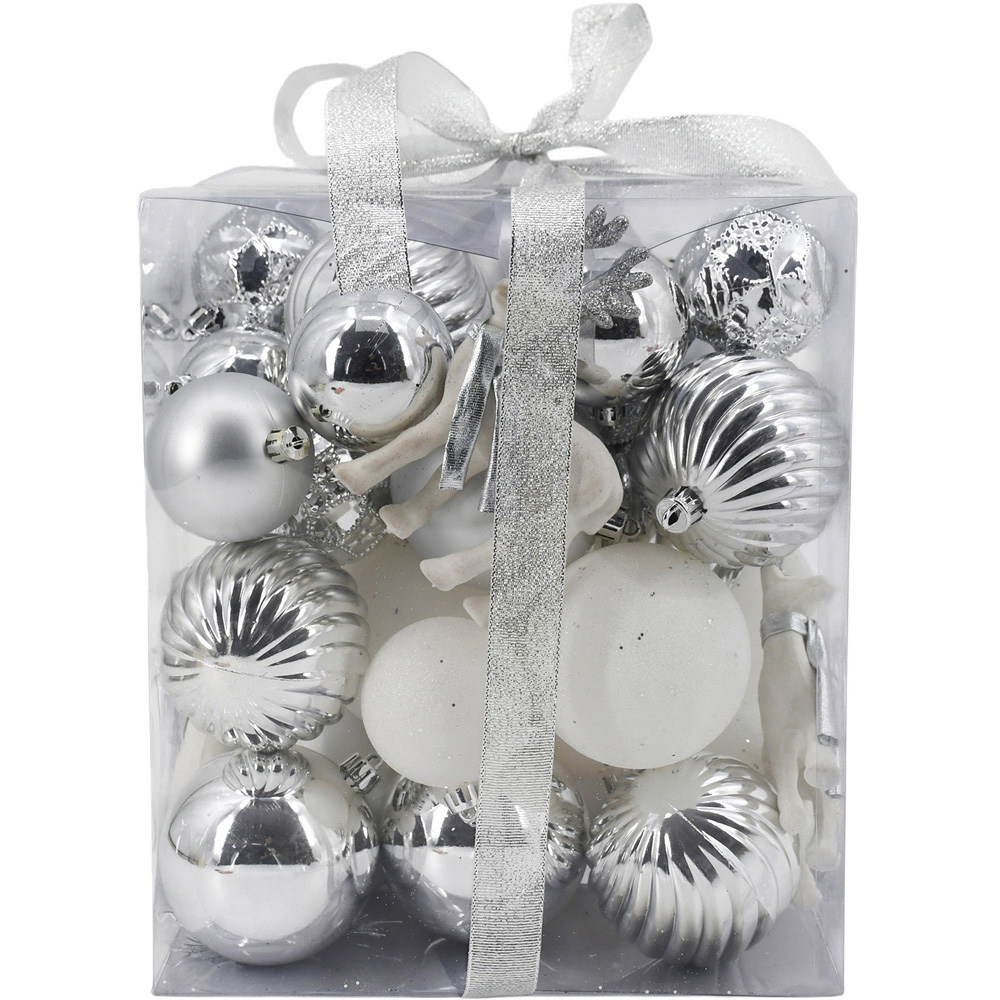 Pack of 50 Winter Crystal Baubles Image 2