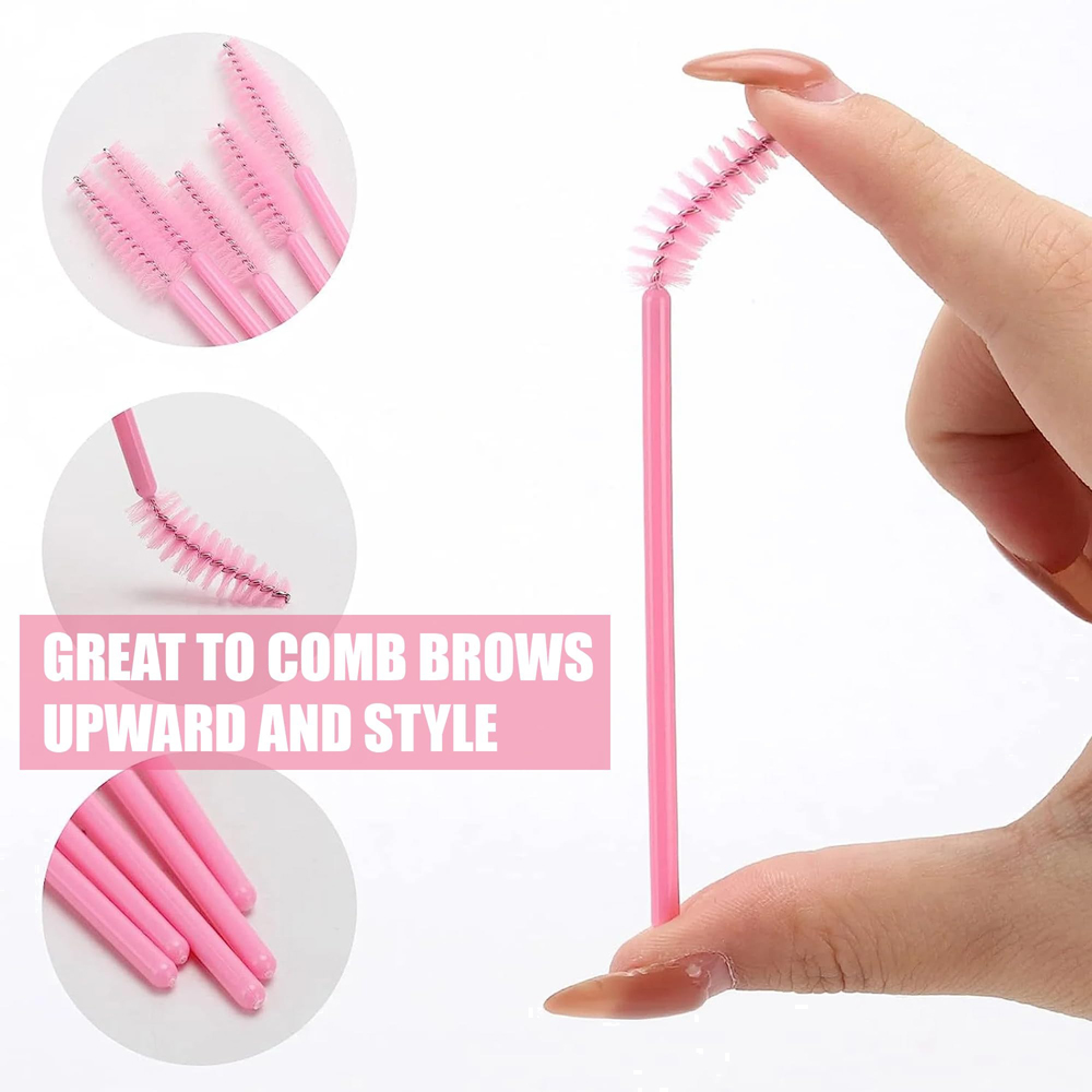 ATEK Hot Pink Disposable Mascara Wand 100 Pack Image 5
