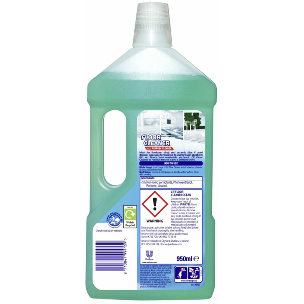 CIF No Residues Ocean Floor Cleaner 950ml Image 2