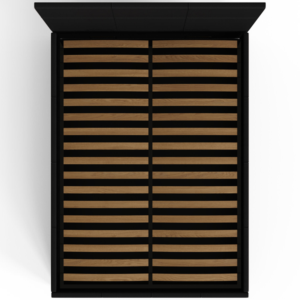 GFW Small Double Black End Lift Ottoman Bed Image 7