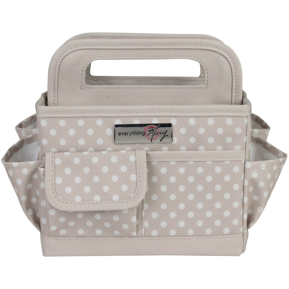 Everything Mary EVM12831-5 Tan Dot Collapsible Desktop Craft Organiser 20.3 x 15.2 x 21.6cm Image 2
