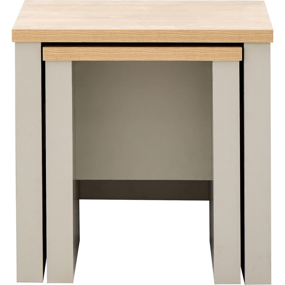 GFW Lancaster Grey Nest of Tables Set of 2 Image 4
