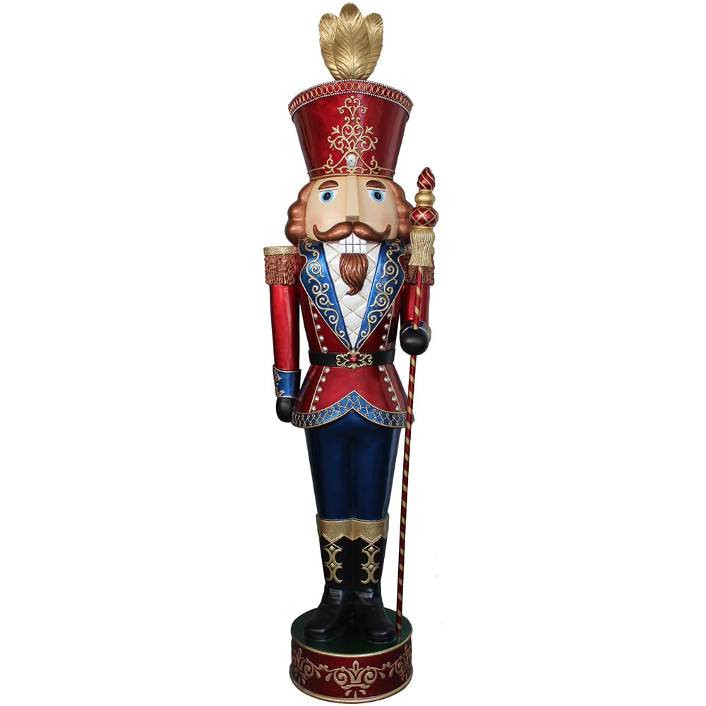 The Christmas Centre Traditional Giant LED Nutcracker 230cm Image 1