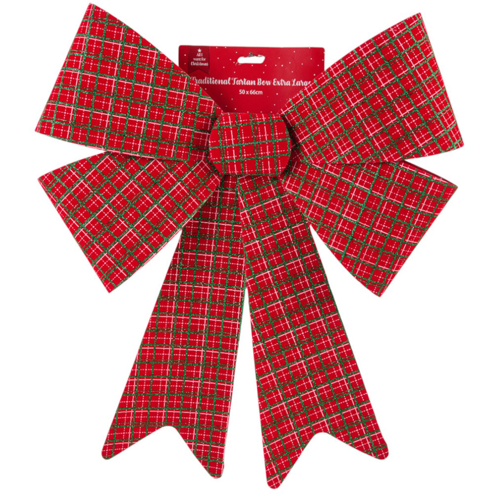 Traditional Tartan Bow - 50cm Image 1