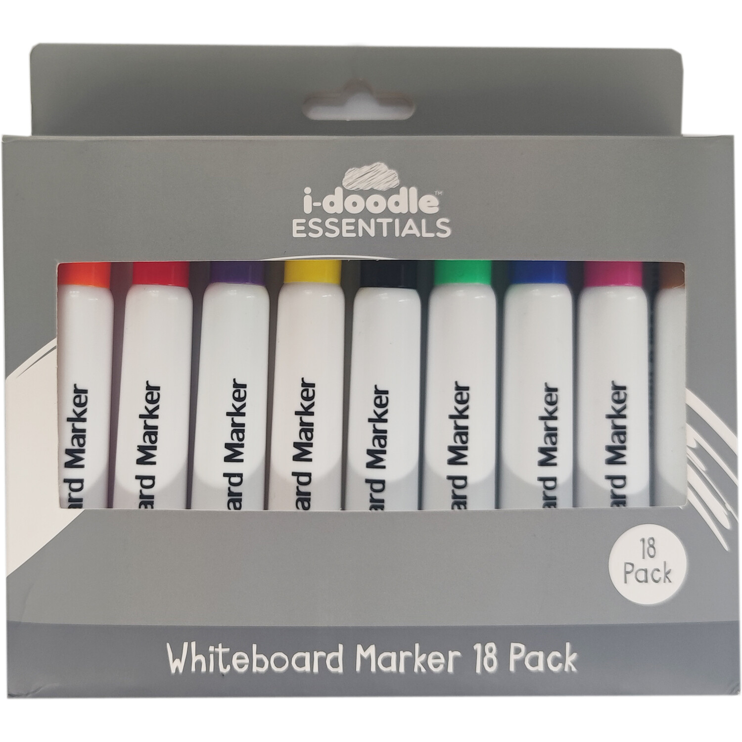 i-doodle Essentials Whiteboard Marker Pens 18 Pack Image 1