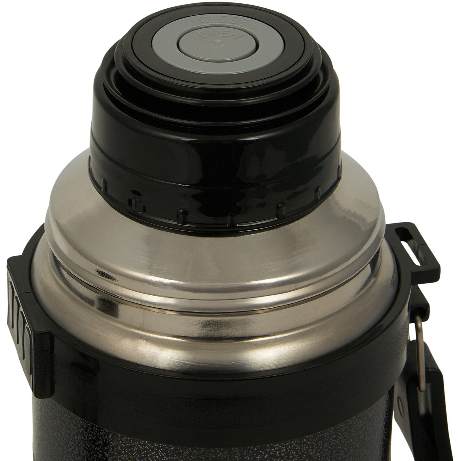 Nitro 2-Cup Hammered Flask - Black Image 6