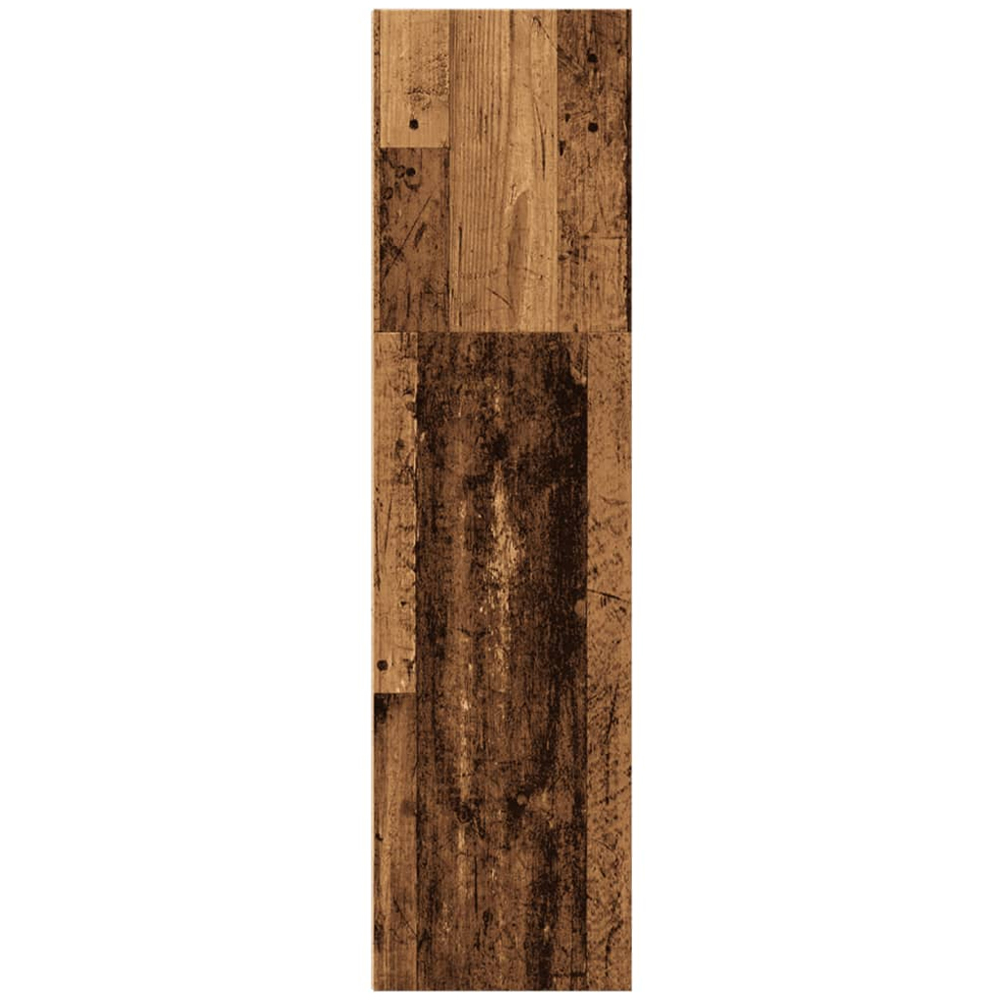 vidaXL 3 Shelf Old Wood Bookcase Image 5