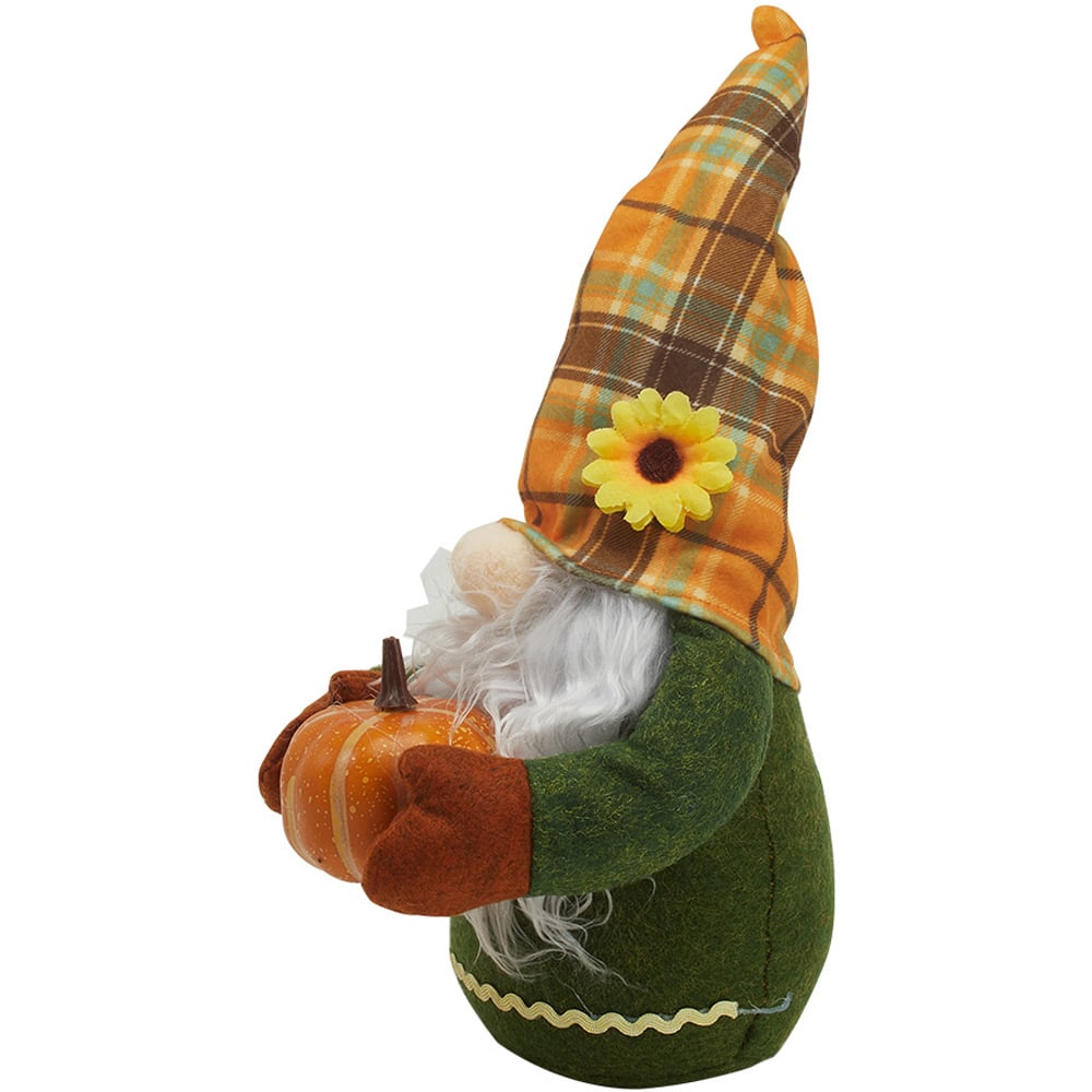 Living and Home Multicolour Handmade Autumn Harvest Gnome Ornament 34cm Image 5