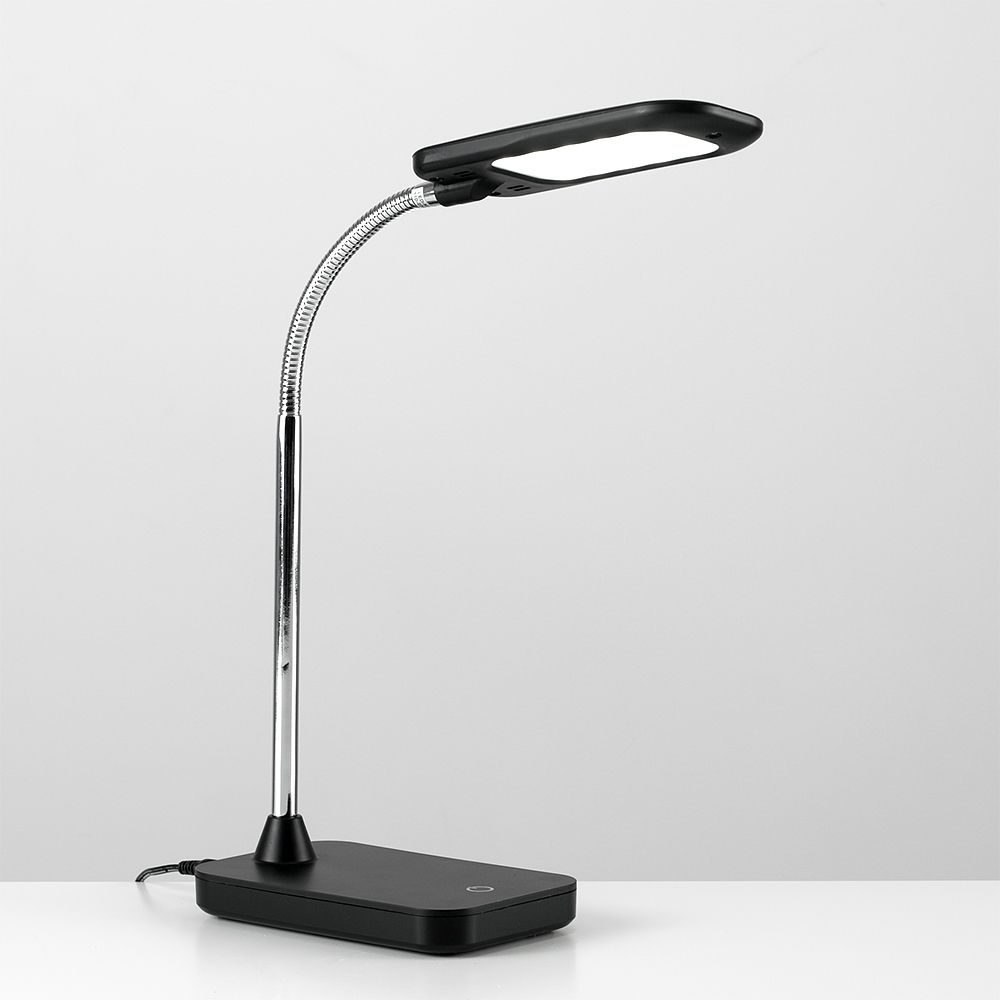 ValueLights Polaris Gloss Black Desk Table Lamp Image 4