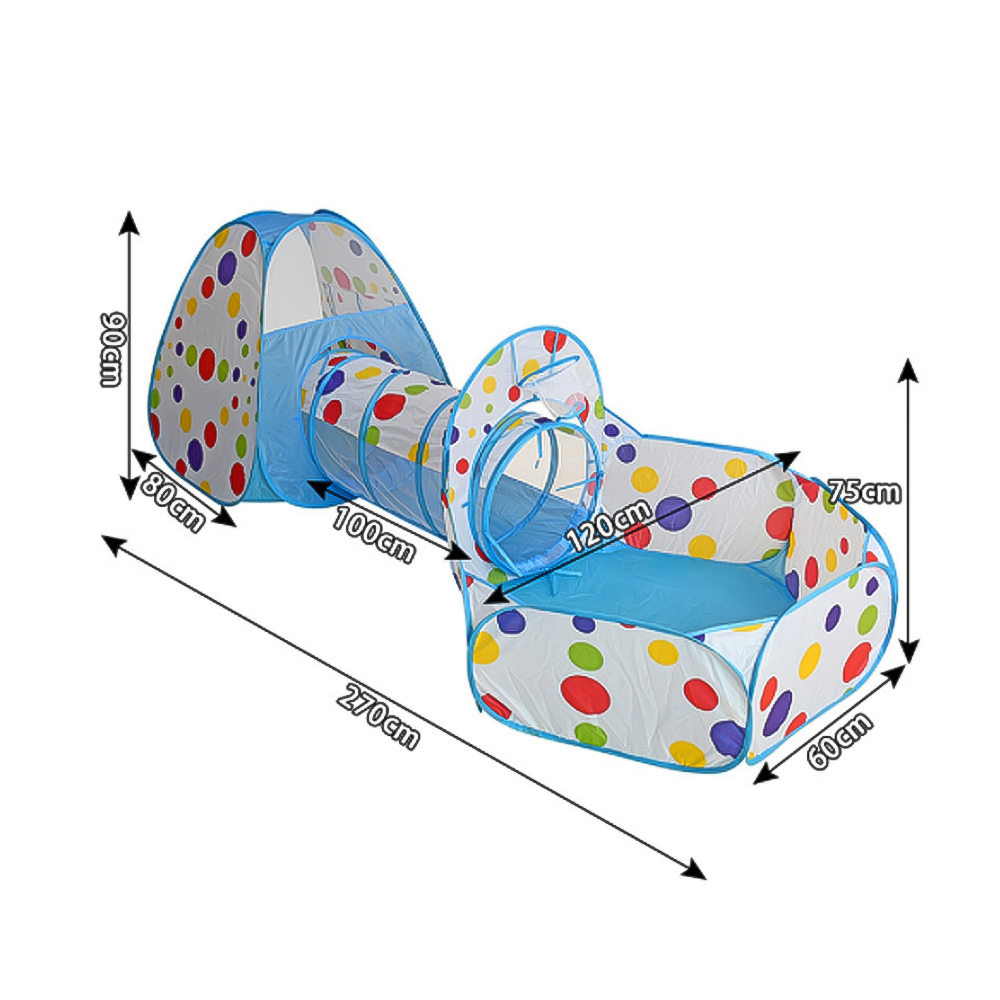 Living and Home 3 in 1 Kids Play Tent Set Image 4