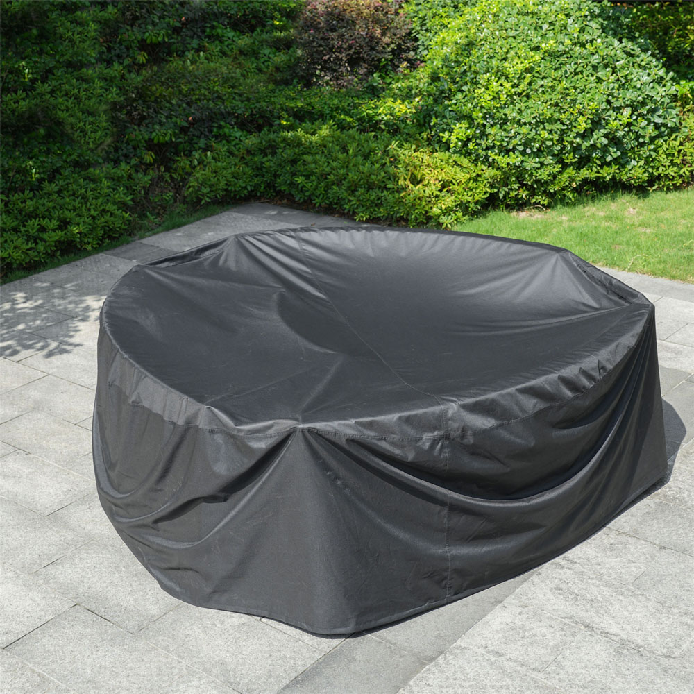 Direct Wicker Black Waterproof Round Rain Cover 235 x 70cm Image 3