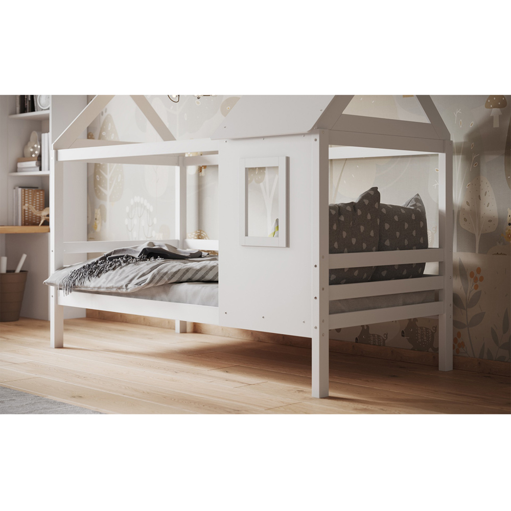 Flair Nature Single White Treehouse Bed Frame Image 5