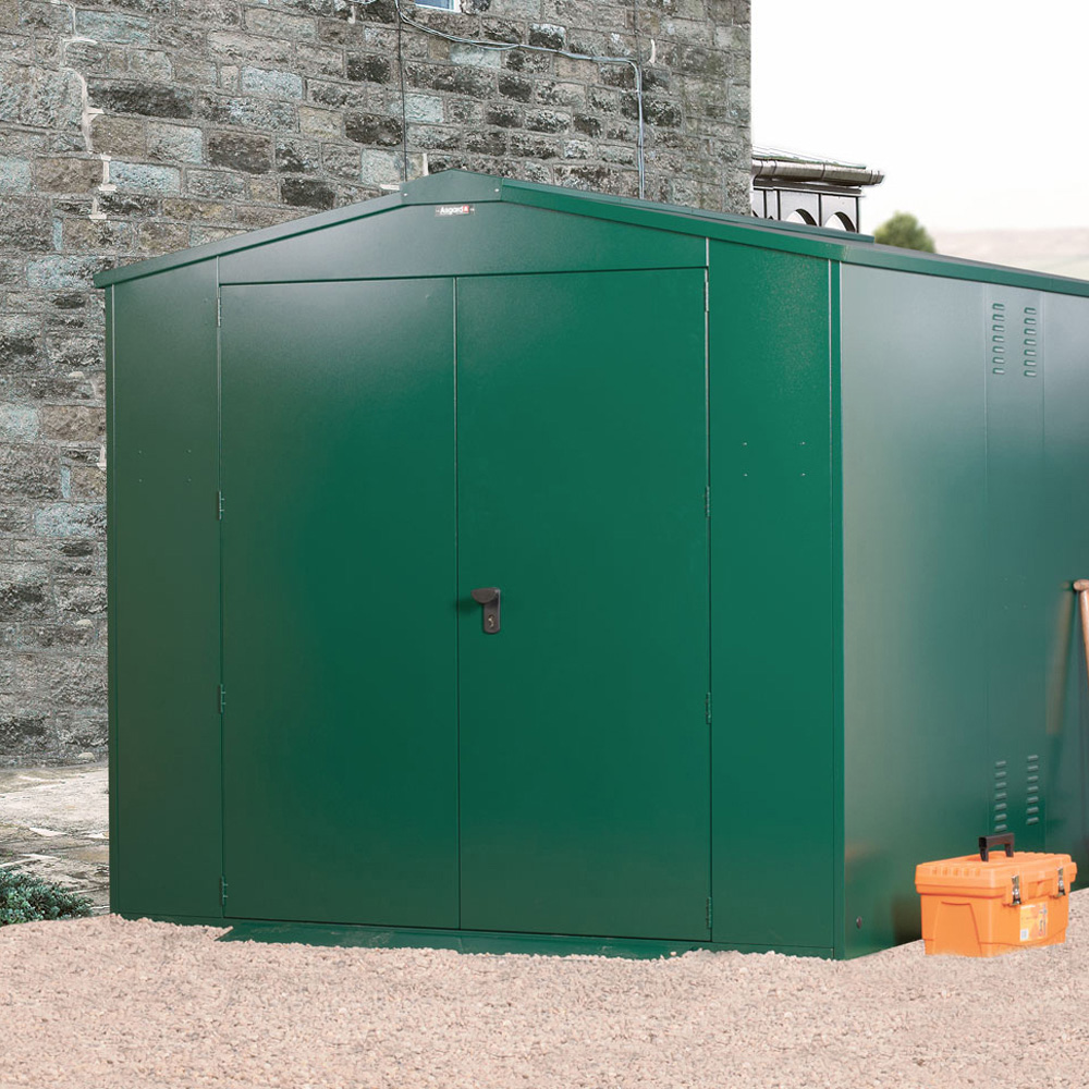 Asgard Gladiator 7 x 9ft Double Door Grey High Security Apex Bike Shed Image 9