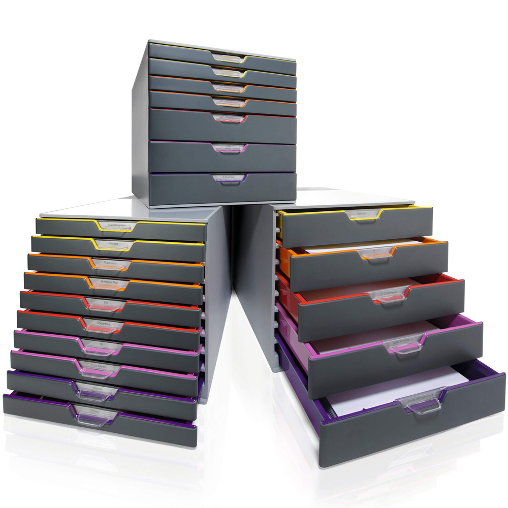 Durable VARICOLOR A4+ 10 Drawer Colour Coded Desk Organiser Image 6