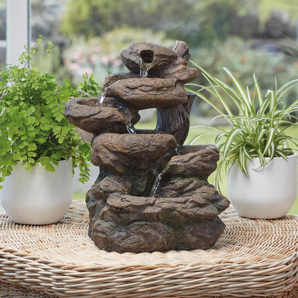 Serenity Rock Cascade LED Water Feature Image 3