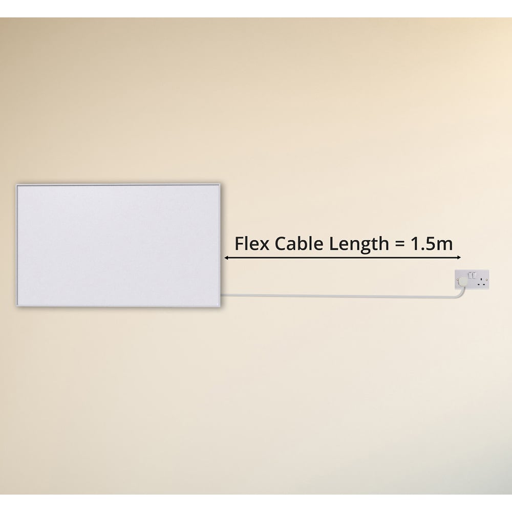 Mirrorstone Black Quartz Glass WiFi Infrared Heating Panel 580W Image 7