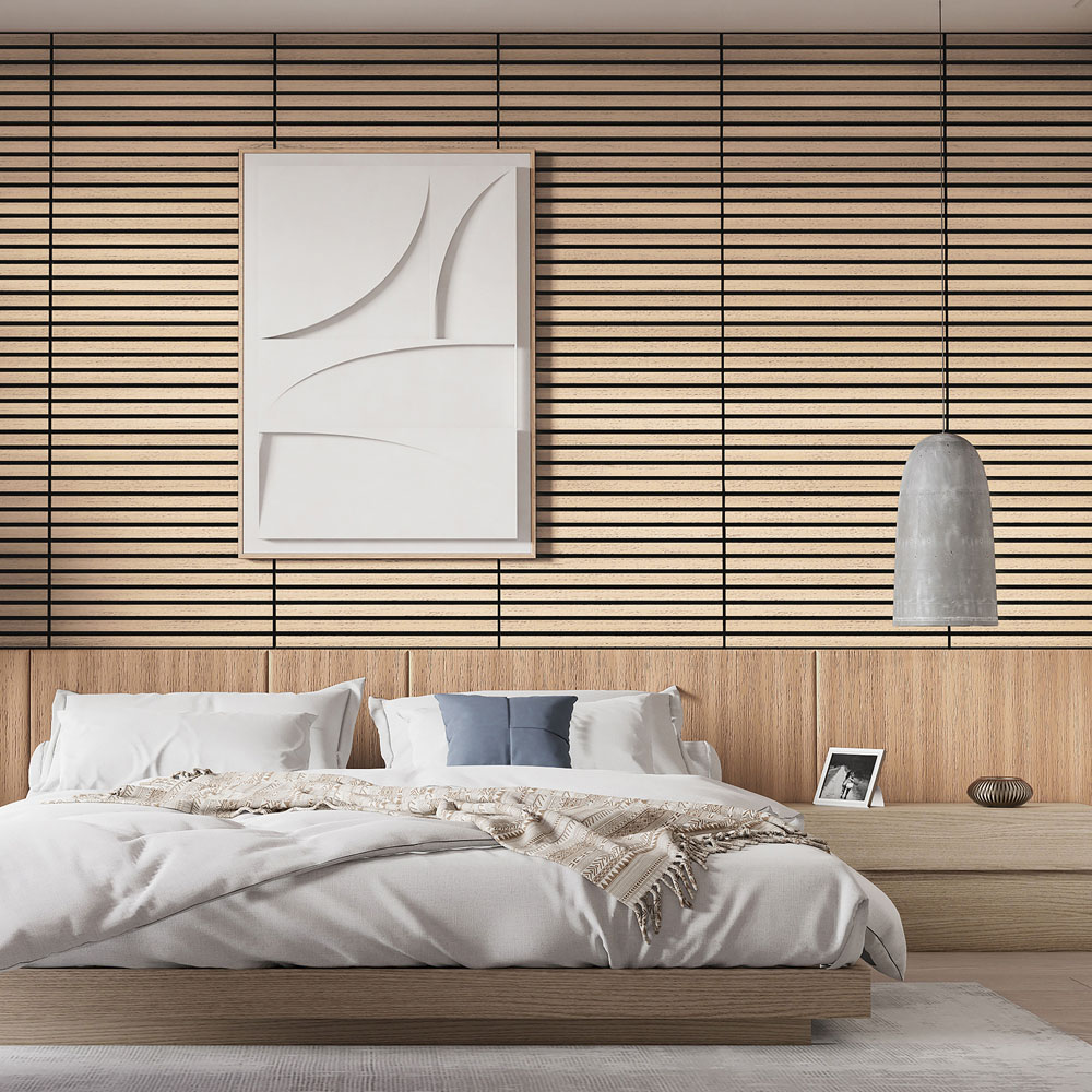 Wallsupply UltrAcoustic Eco Oak Acoustic Wall Panel 6 Pack Image 5