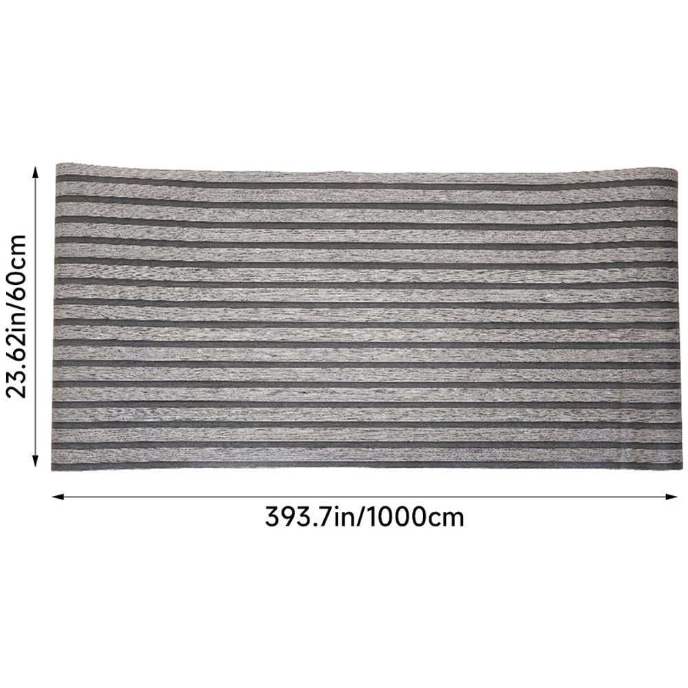 Living and Home Wood Grain Stripe Grey Rectangle PVC Self Adhesive Wallpaper Image 8