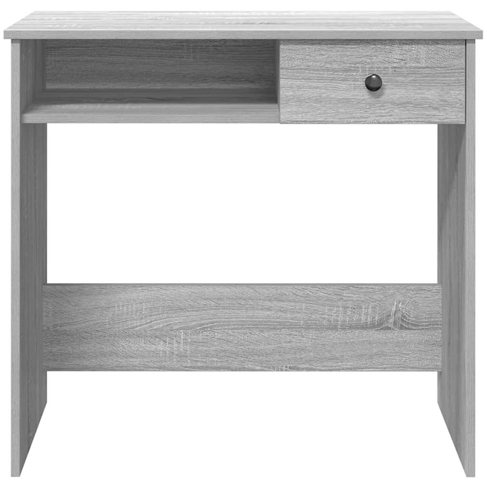 vidaXL Single Drawer Single Shelf Office Desk Grey Sonoma Image 4