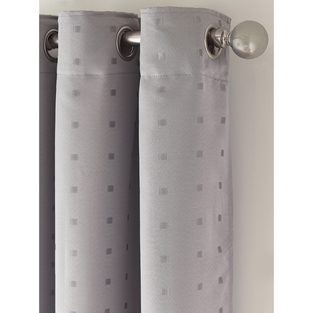 Alan Symonds Madison Silver Ring Top Curtain 229 x 274cm Image 6
