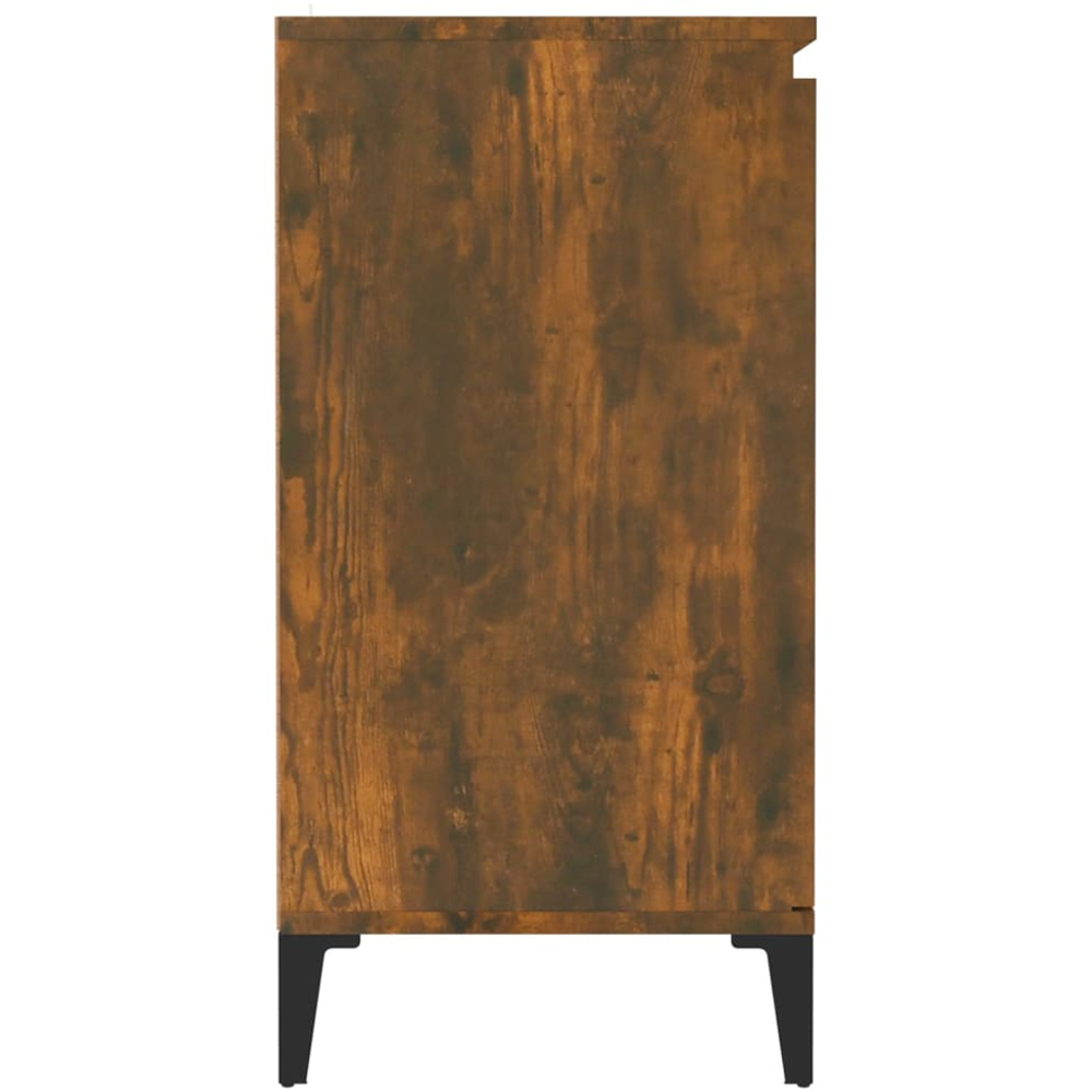 vidaXL 2 Door Smoked Oak Sideboard Image 4