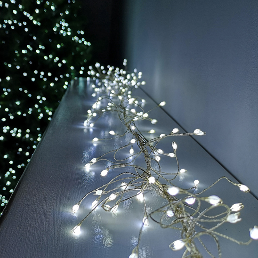 Premier UltraBrights 288 Cool White LED Garland Wire String Light 180cm Image 1