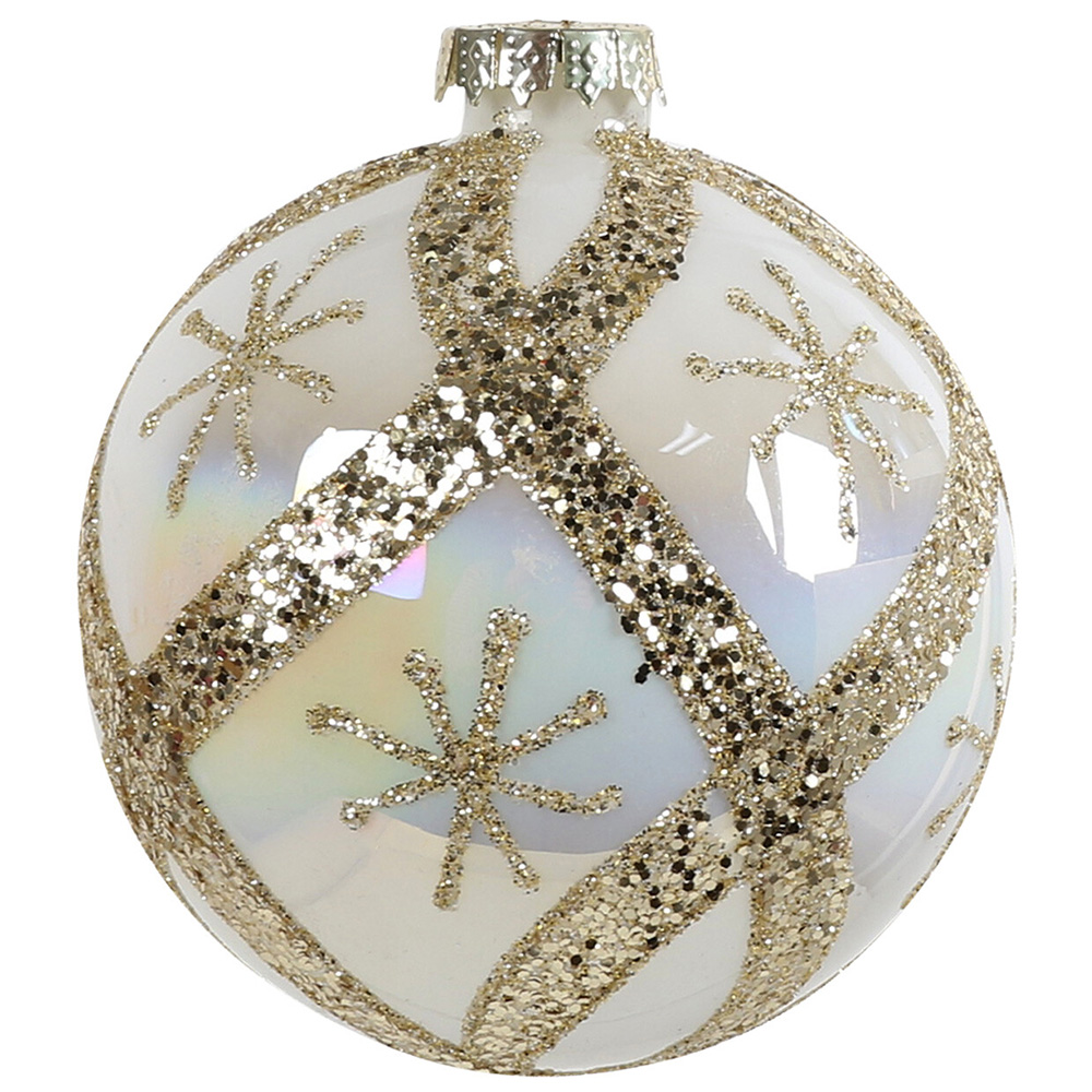 Single Chic Noir Gold Glitter Shiny Bauble in Assorted styles Image 2