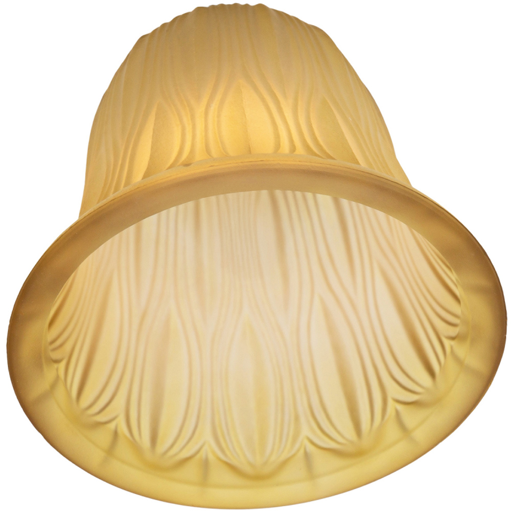 Happy Homewares Amber Etched Glass Shade 2 Pack Image 7