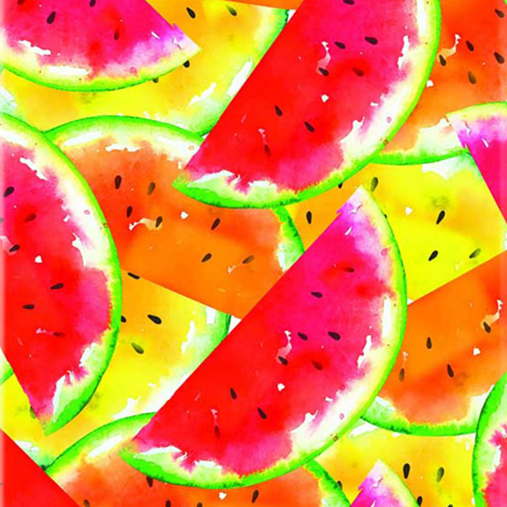 Warren Reed Designer Large Melon Print Suitcase Image 3