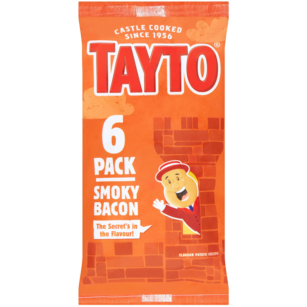 Tayto Smoky Bacon Crisps 6 Pack Image