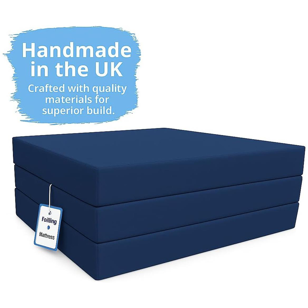 House Of Home Royal Blue Memory Foam Foldable Z Bed Image 4