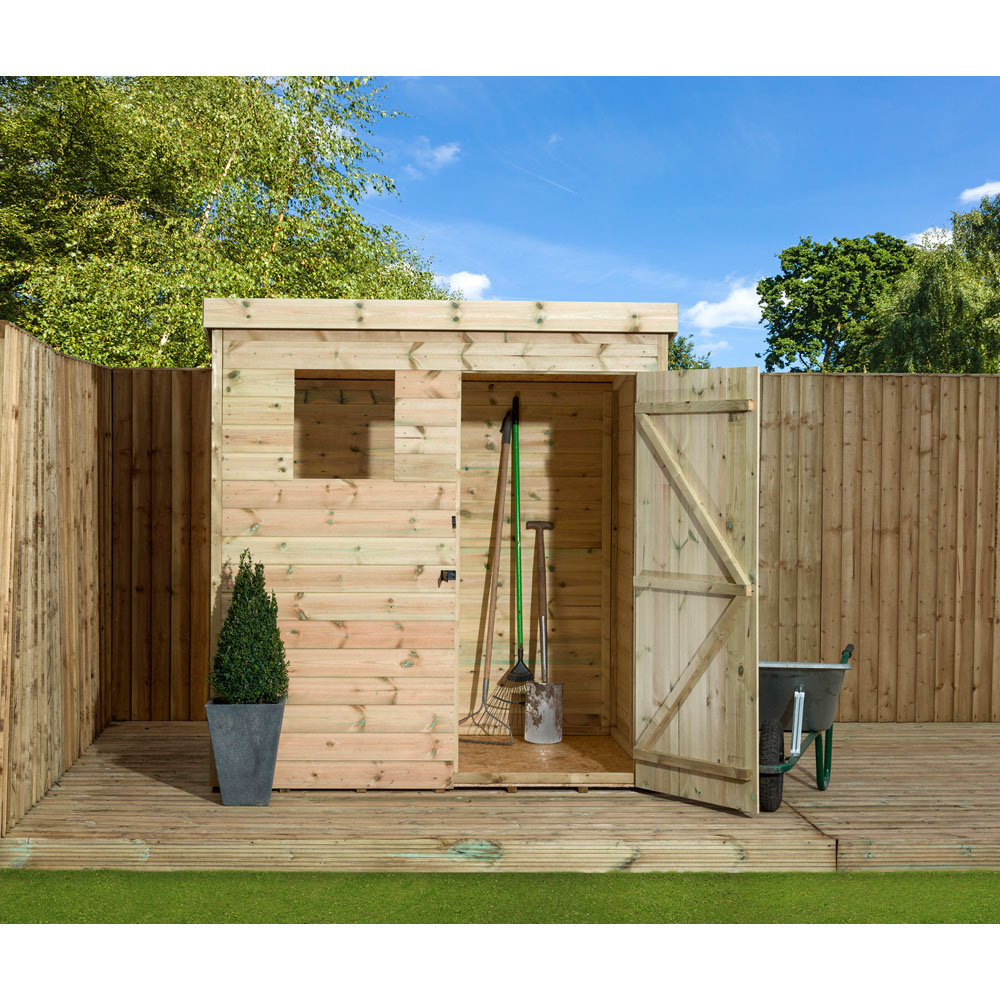 Empire Sheds 1500 5 x 4ft Tongue and Groove Wooden Pent Garden Shed Image 2