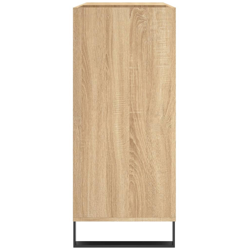 vidaXL 3 Shelf Sonoma Oak Record Cabinet Image 5