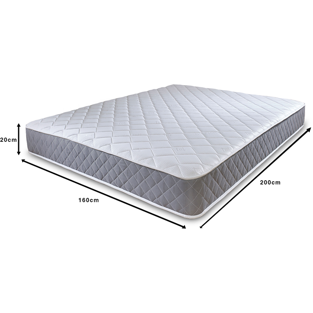 Extreme Comfort European King Size Grey Open Coil Spring Mattress Image 4