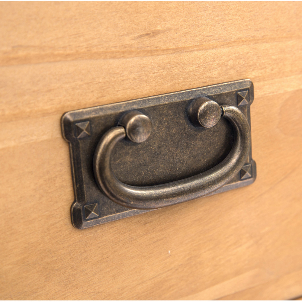 Cabinet Bits Lugo 4 Drawer Antique Wax Brass Drop Handle Chest of Drawers Image 7