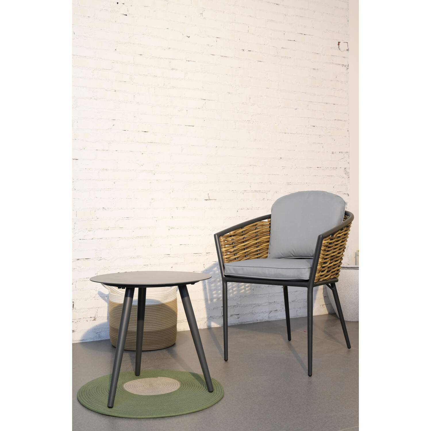 Beaumont 2 Seater Bistro Set Grey Image 7