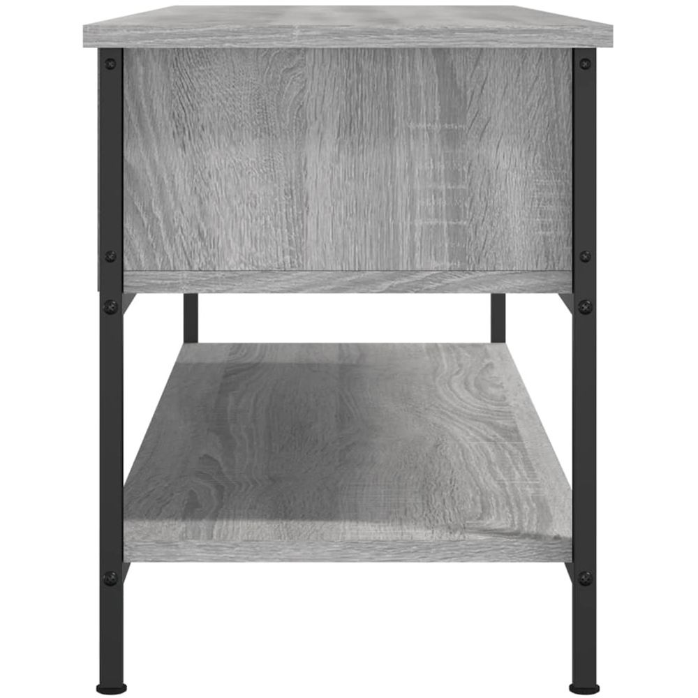 vidaXL 3 Shelf Grey Sonoma TV Cabinet Image 5