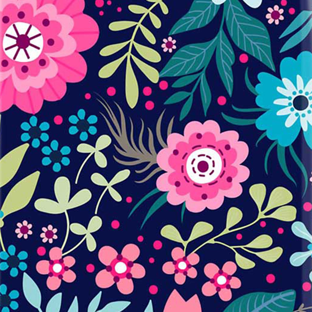 Warren Reed Designer Medium Cute Colourful Flower Pattern Suitcase Image 3