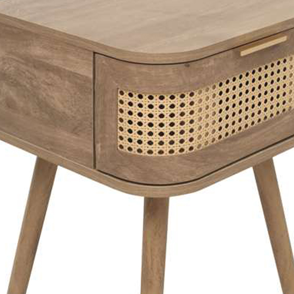 Birlea Noah Single Drawer Rattan Effect Bedside Table Image 6