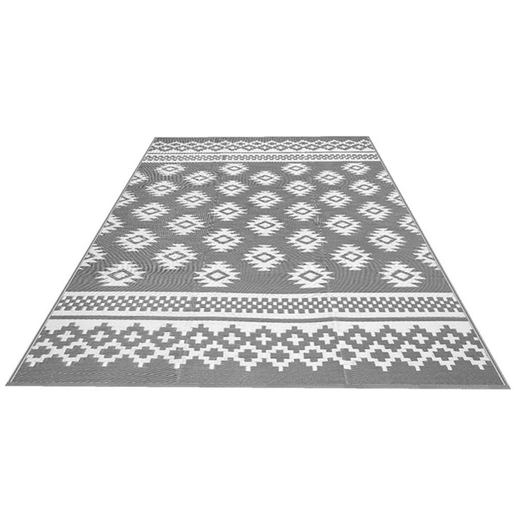 Green Decore Riffle Camping and Picnic Sharksin Grey and White Rug 270 x 360cm 2 Pack Image 1