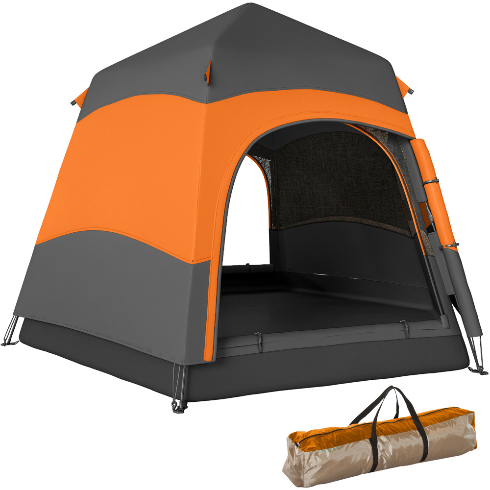 Outsunny Double Layer Portable Pop-Up Tent with Rainfly Image 3