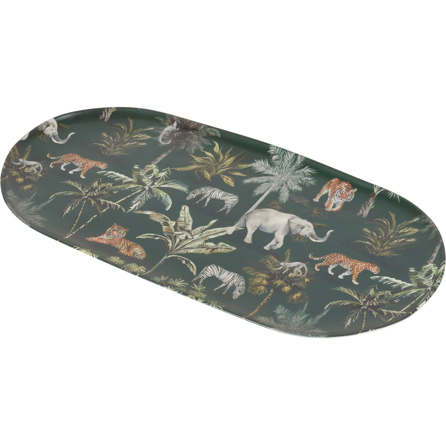 Boho Jungle Serving Platter - Dark Green Image 3
